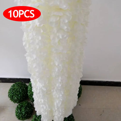 Artificial Silk Wisteria Flowers, Fake Plants, Garland, Rattan, Wedding Supplies, Home Decoration