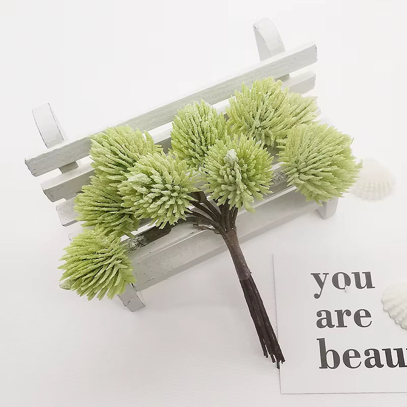 Artificial Plastic Plants Floristics for Diy Wedding Decorative Flowers Wreath Needlework Brooch Home Decor Christmas Garland