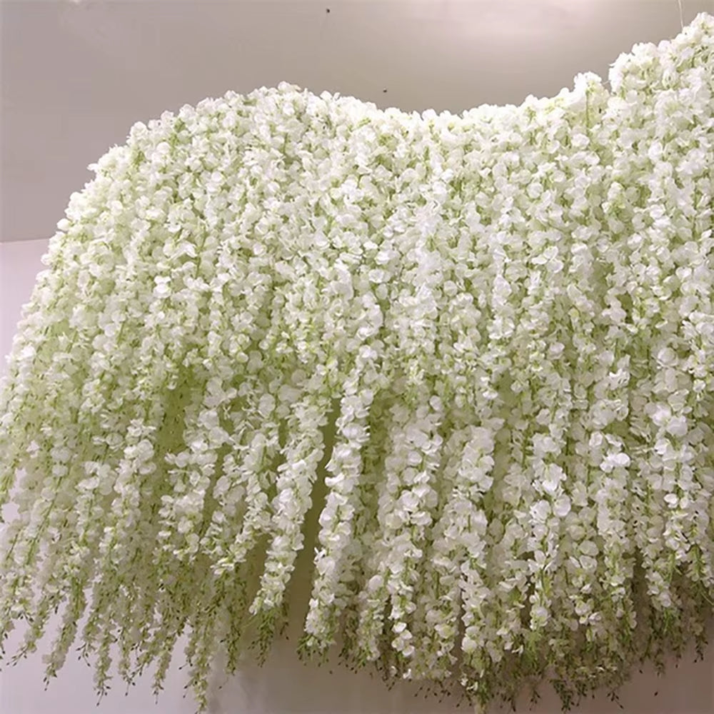 Artificial Silk Wisteria Flowers, Fake Plants, Garland, Rattan, Wedding Supplies, Home Decoration