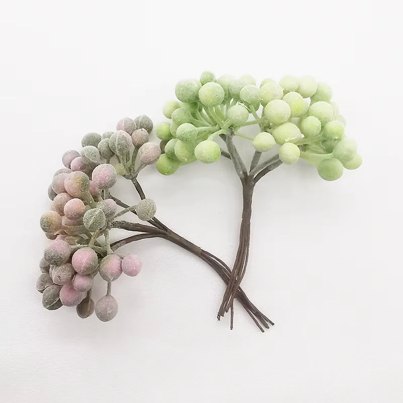 Artificial Plastic Plants Floristics for Diy Wedding Decorative Flowers Wreath Needlework Brooch Home Decor Christmas Garland