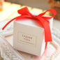 New European Simple Atmosphere White Cube Candy Boxes Wedding Party Supplies Gift Packing Box Baby Shown Favors Gift Bag